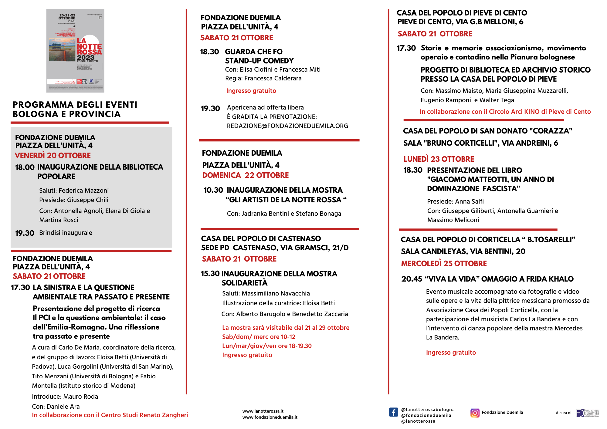  programma lnr 23 BOLOGNA